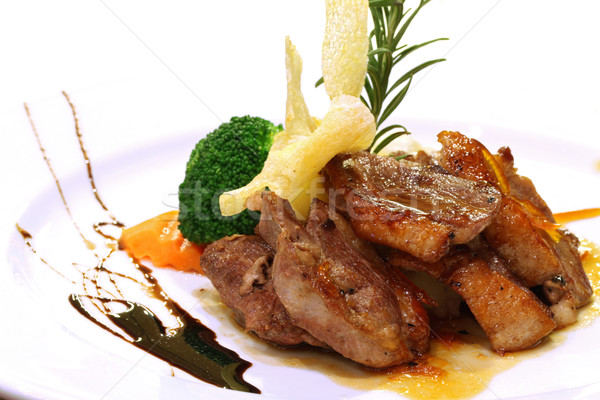 Gourmet grilled Duck steak Stock photo © vichie81