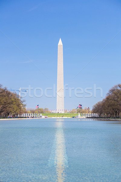 Washington Monument in new reflecting pool Stock photo © vichie81