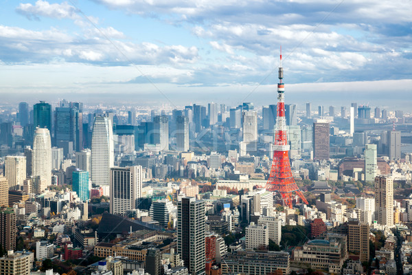 Tokyo turn orizont urbanism Japonia oraş Imagine de stoc © vichie81