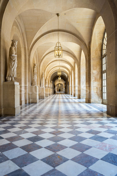 Folyosó Versailles palota Párizs Franciaország kastély Stock fotó © vichie81