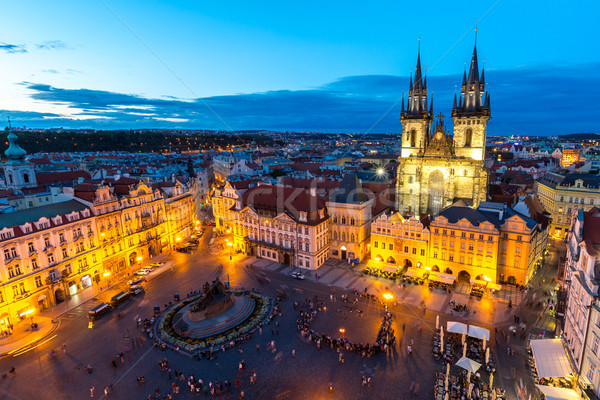 Prague Old Town Square Stock photo © vichie81