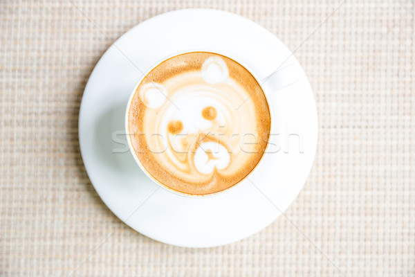 Coffee latte art Stock photo © vichie81