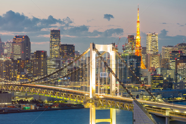 Tokyo Tower Rainbow Bridge Stock photo © vichie81