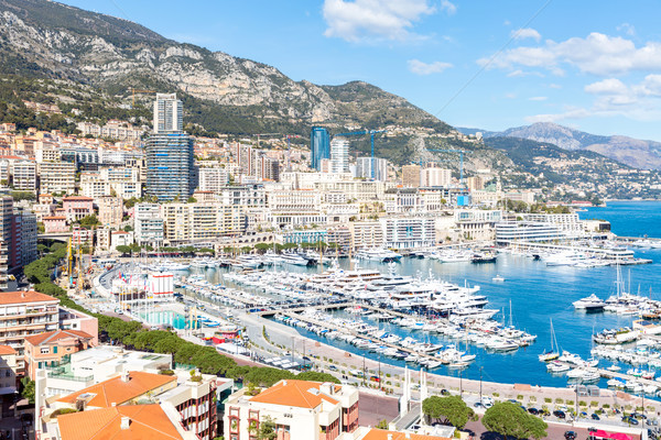 Monaco port francuski wody miasta lata Zdjęcia stock © vichie81