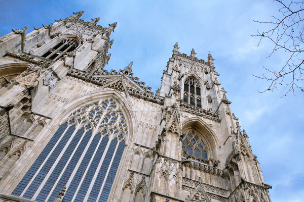 [[stock_photo]]: Angleterre · château · cathédrale · femme · bâtiment · verre