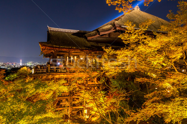 Tempio kyoto Giappone notte mondo viaggio Foto d'archivio © vichie81