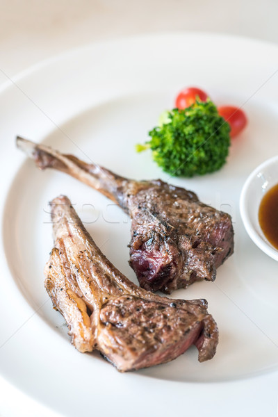 Grilled Lamb steak Stock photo © vichie81