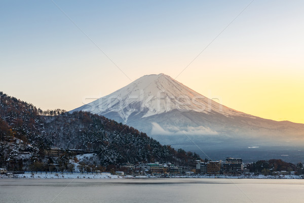 Mountain Fuji Kawaguchiko Stock photo © vichie81