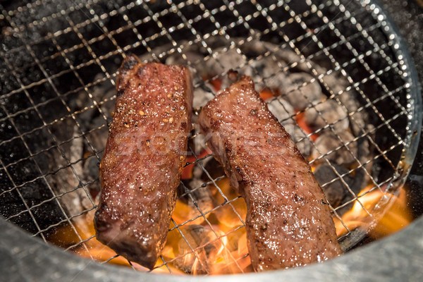 Foto stock: A · la · parrilla · solomillo · carne · frescura · japonés · barbacoa