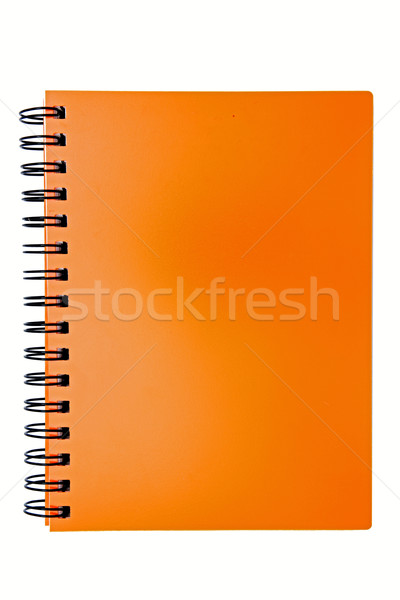 isolated blank orange ring binding book Stock photo © vichie81