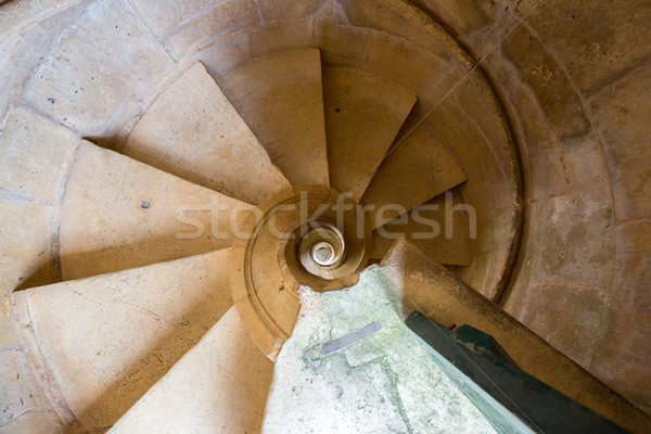 Stockfoto: Kerk · trappenhuis · oude · business · gebouw