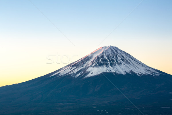 Berg fuji zonsopgang Japan winter water Stockfoto © vichie81