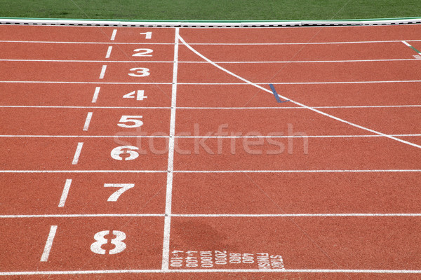Kezdet befejezés pont versenypálya textúra sport Stock fotó © vichie81