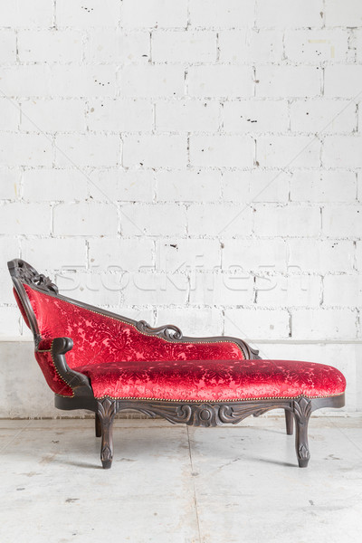 Moderne Rood sofa tijdgenoot stijl vintage Stockfoto © vichie81