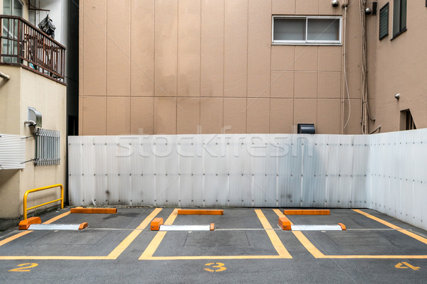 Stock foto: Leer · Parkplatz · Innenstadt · Textur · abstrakten · Design