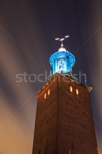 Stockholm Clock Tower Stock photo © vichie81
