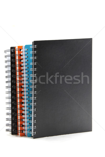 stack of ring binder note book isolated on white  Stock photo © vichie81