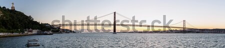 Lisboa ponte panorama cityscape 25 Foto stock © vichie81