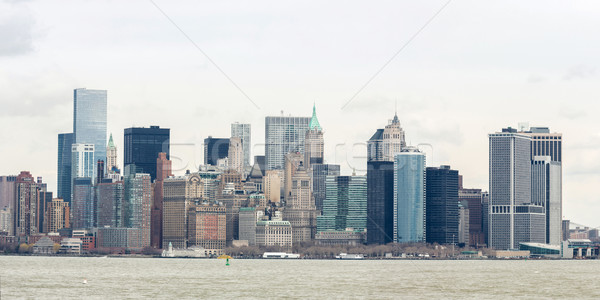Lower Manhatta NYC  Panorama Stock photo © vichie81
