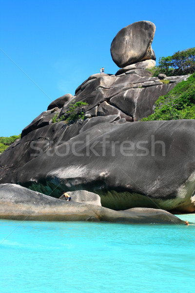 Sailing rock Stock photo © vichie81