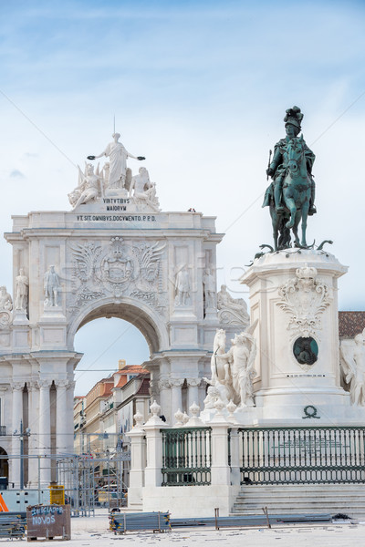 Commerce Square Lisbon Stock photo © vichie81
