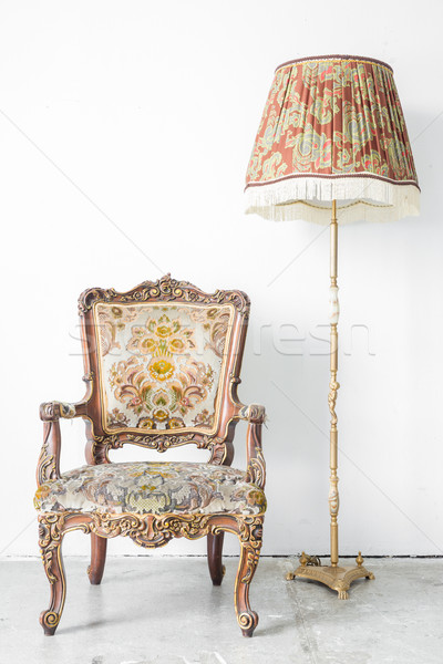 Stockfoto: Sofa · lamp · klassiek · stijl · fauteuil · bank