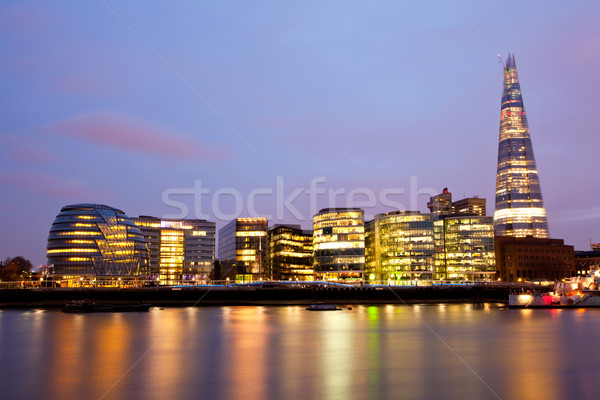 Londra città sala fiume thames Foto d'archivio © vichie81