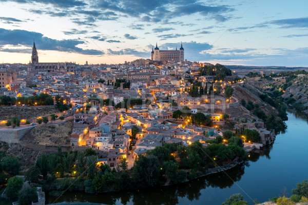 Toledo at dusk Spain Stock photo © vichie81