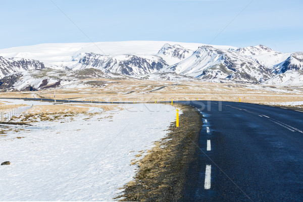 Road Winter Mountain Iceland Stock photo © vichie81