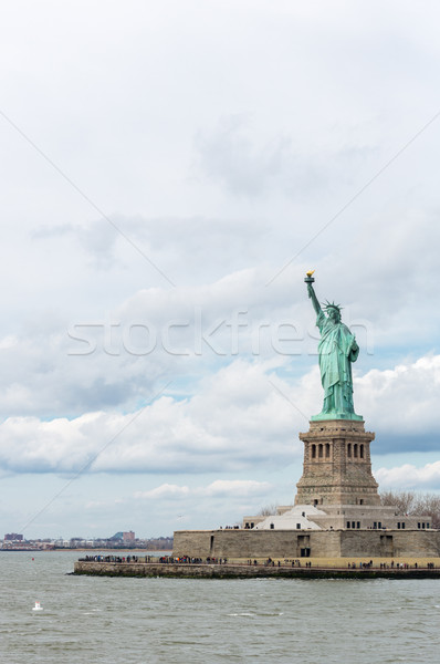 Statue liberté New York City USA vert bleu Photo stock © vichie81