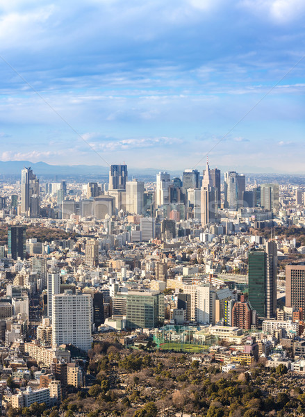 Tokyo constructii oraş apus toamnă Imagine de stoc © vichie81