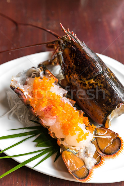 Aragosta sashimi japanese cucina alimentare mare Foto d'archivio © vichie81