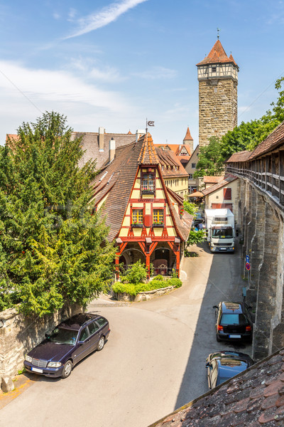 historic town of Rothenburg ob der Tauber Stock photo © vichie81