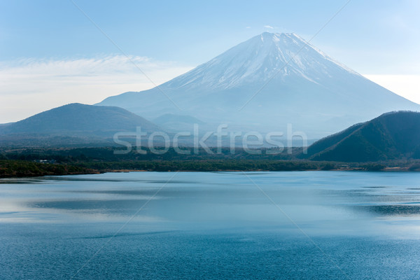 Stockfoto: Meer · Japan · berg · fuji · hemel · landschap