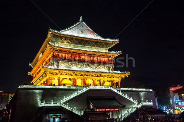 Xian drum tower Stock photo © vichie81