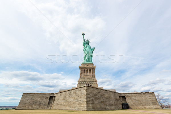 Statue liberté New York City USA vert bleu Photo stock © vichie81