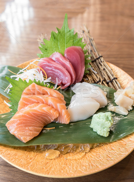 Foto stock: Sashimi · japonés · cocina · alimentos · naranja · Asia