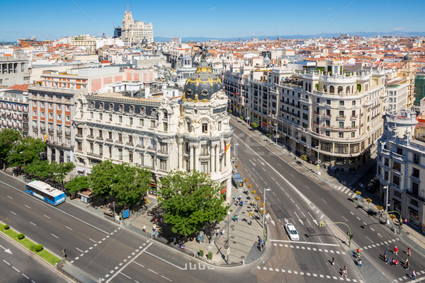 Gran Via Madrid Spain Stock photo © vichie81