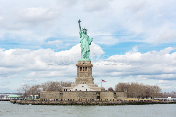Estatua libertad Nueva York EUA verde azul Foto stock © vichie81