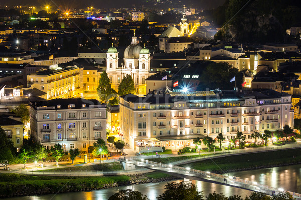 Salzburg Austria Night Stock photo © vichie81
