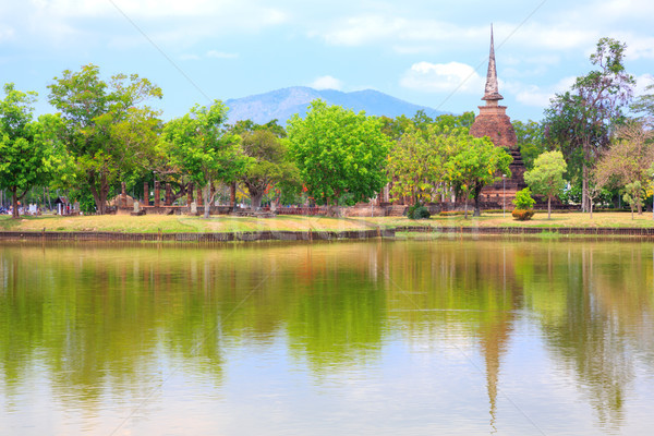 Sukhothai Historical Park Thailand Stock photo © vichie81