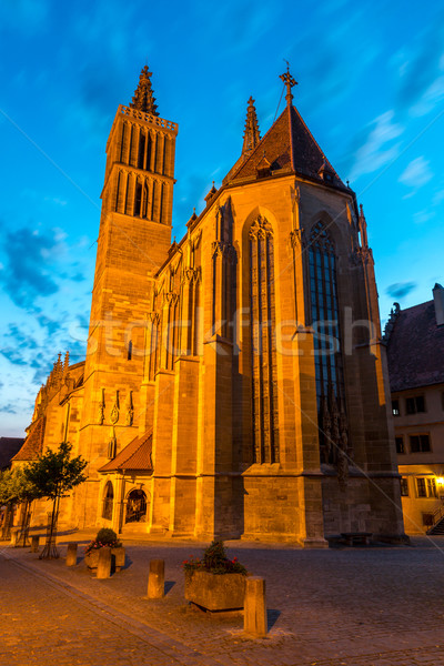 Rothenburg ob der Tauber Church Germany Stock photo © vichie81