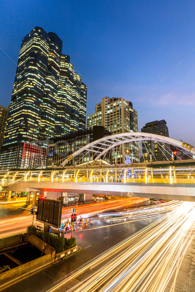 Bangkok downtown skylines Stock photo © vichie81
