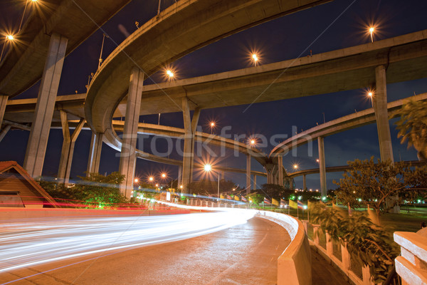 アーキテクチャ 産業 橋 リング 夕暮れ ストックフォト © vichie81