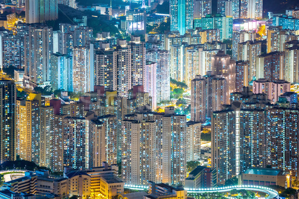 Aerial Hong Kong Residential District Stock photo © vichie81