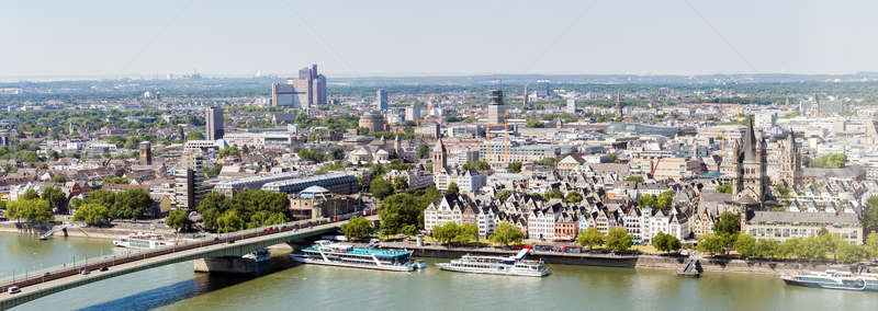 Colonia aéreo panorama edificio ciudad Foto stock © vichie81
