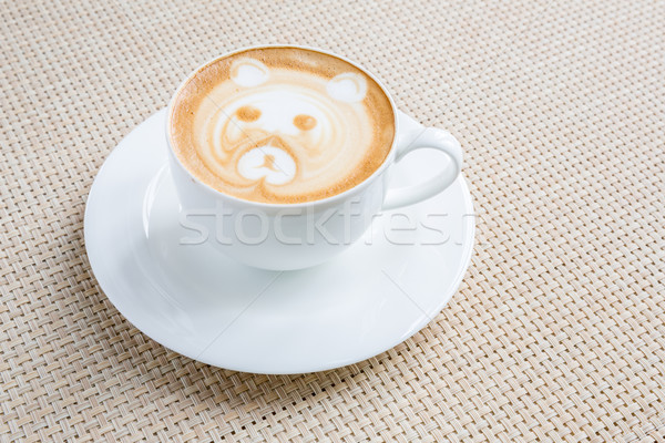Coffee latte art Stock photo © vichie81