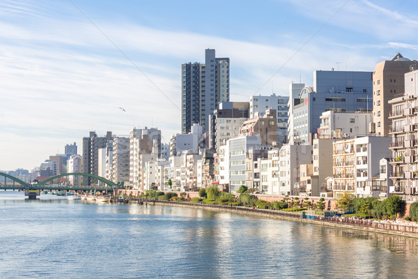 Tokyo orizont Japonia râu oraş peisaj Imagine de stoc © vichie81