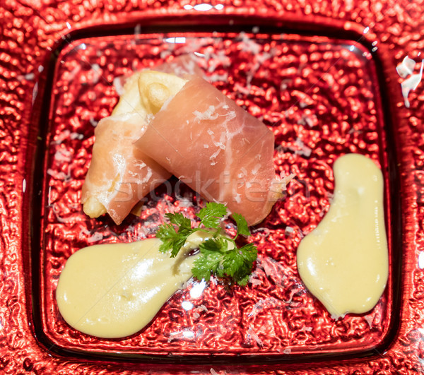 pear tempura parma ham Stock photo © vichie81