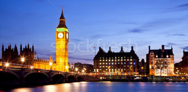 Big Ben westminster ponte panorama panorama fiume Foto d'archivio © vichie81